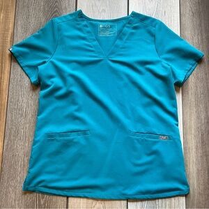 Figs Women's Casma Top in Teal
